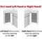 Hardware Resources 21" Polished Chrome and White Blind Corner Swingout for Openings on the Right of the Blind BCSO221PCWH-RH - alternate 4